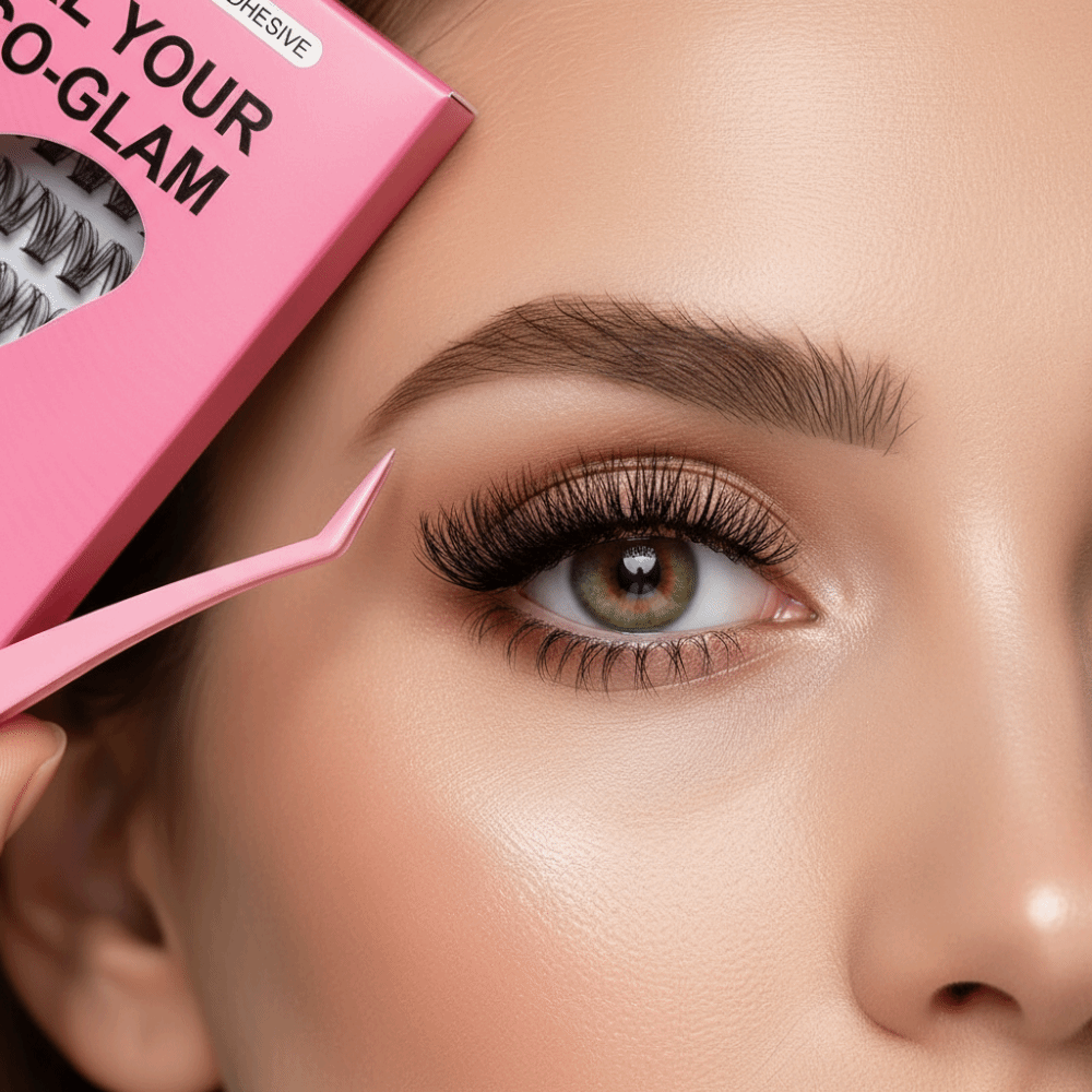 Eyelash Extension Vendor - Natürlich Aussehende DIY Wimpernverlängerungs-Set Flauschige Selbstklebende