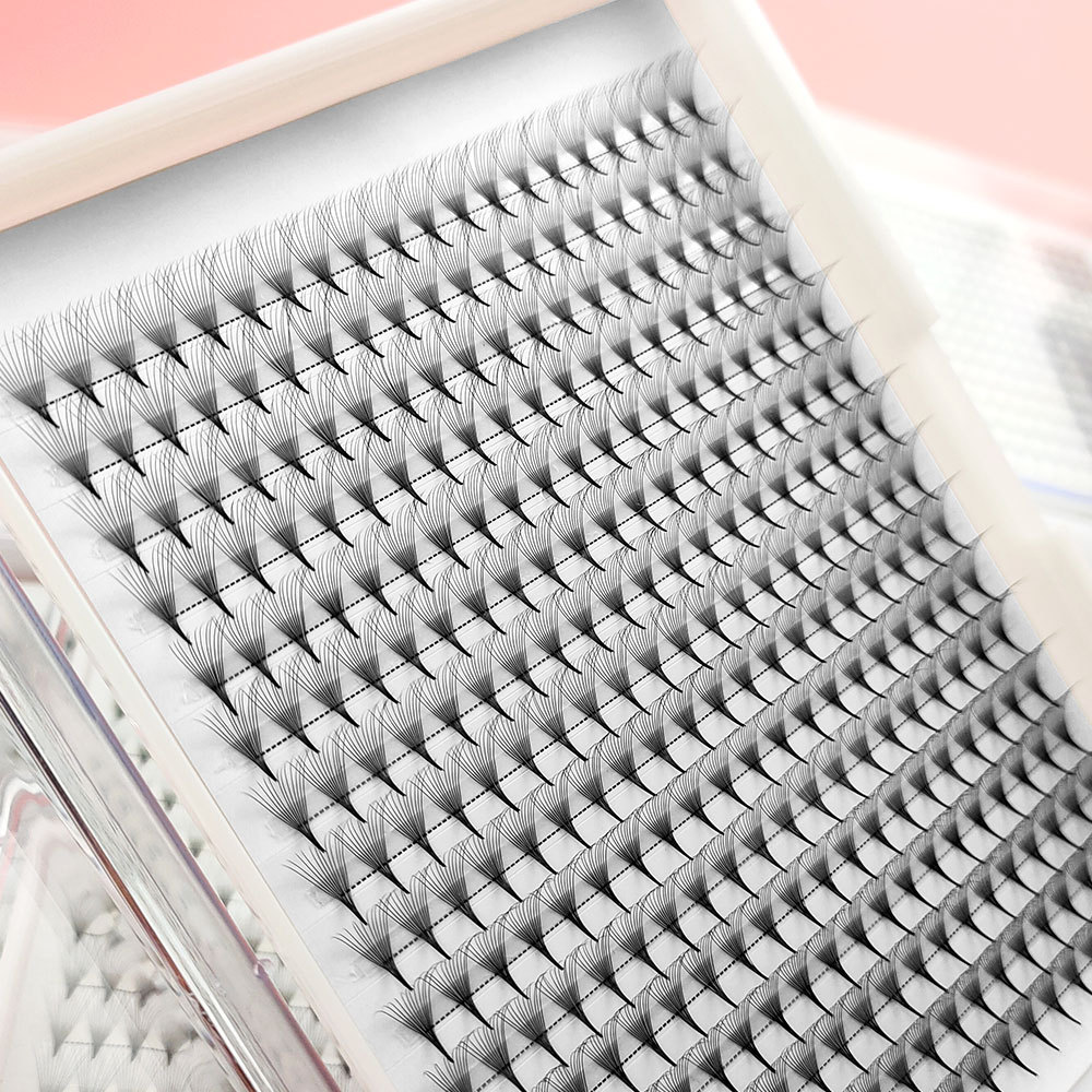 Lash Fan Volume - 7mm 4D 0,07mm Spitzbasis Vorgefertigte Fächerwimpern