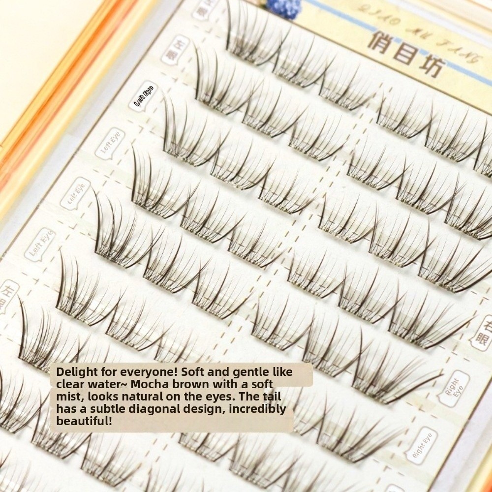 Mokkabraune selbstklebende fal – Eyelash Extension No 10 Bewertung und Preis