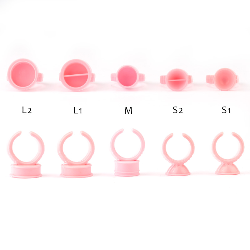 100 stücke Einweg Kleber Ringe – Eyelash Extension Guide Bewertung und Preis